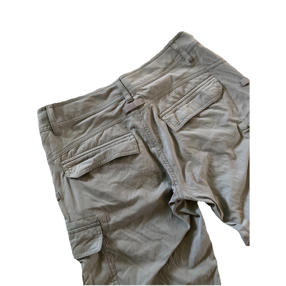 Prana Womens Nylon Stretch Hiking Pants Size 6 Gray Drawstring Outdoor Ripstop - Picture 11 of 15